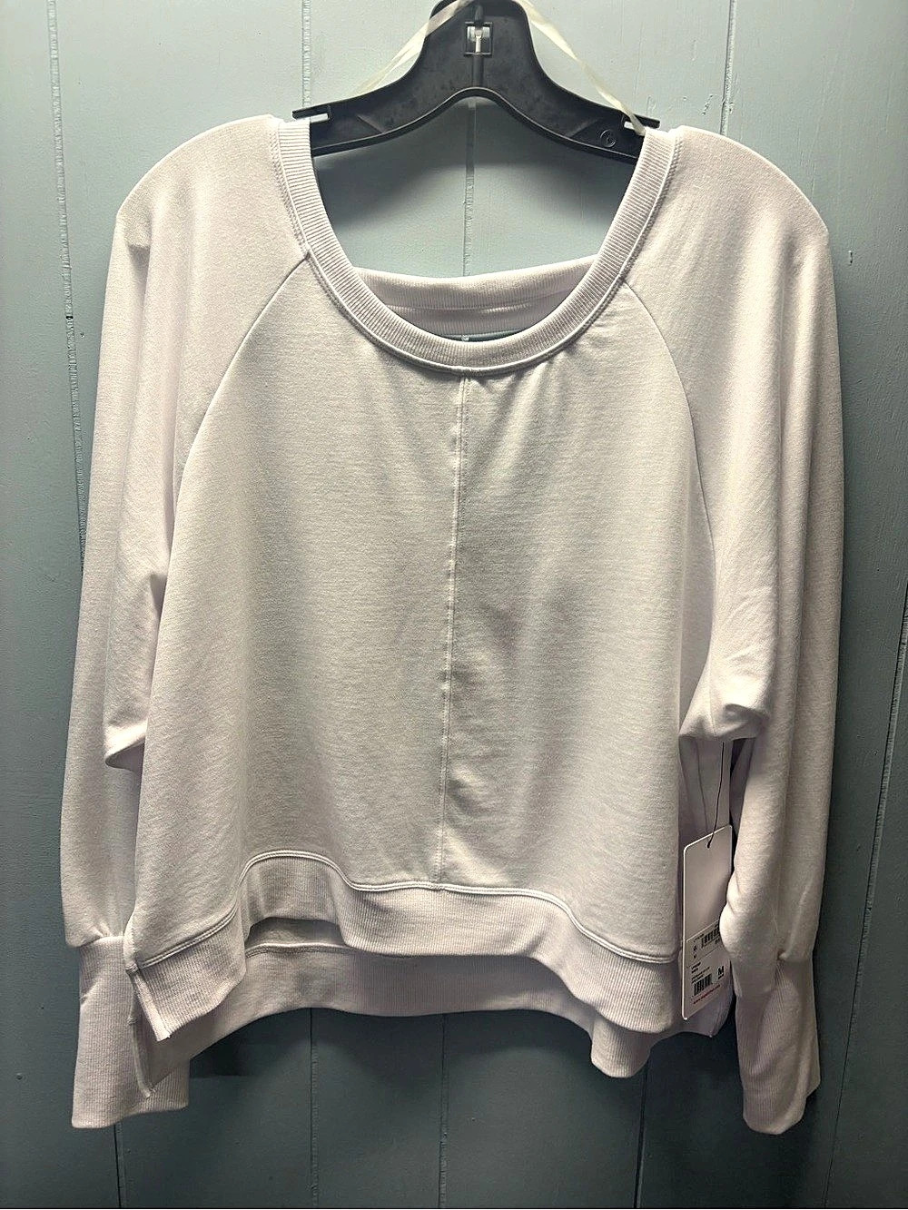 Yogalicious Stephanie Hi Low Sweatshirt White Medium